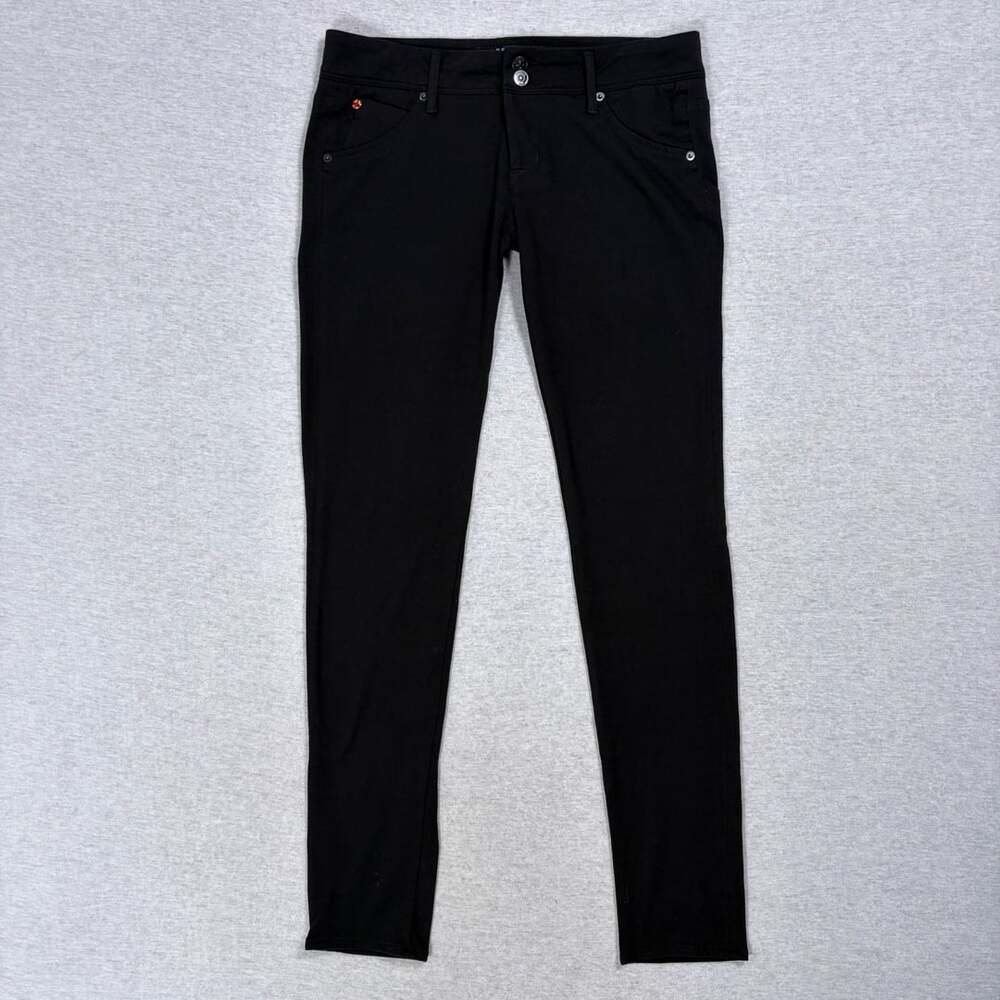 Hudson Collin Skinny Black Pants Size 29 Made in USA Stretch Denim